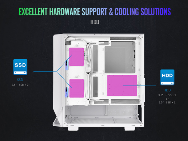 Thermaltake Ceres 330 TG ARGB Mid Tower E-ATX Case